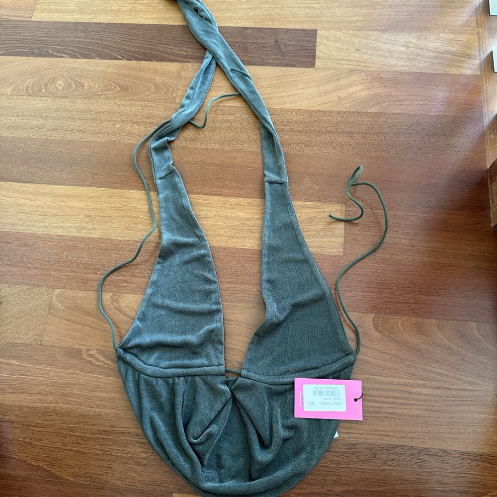 Edikted Green Halter Top
